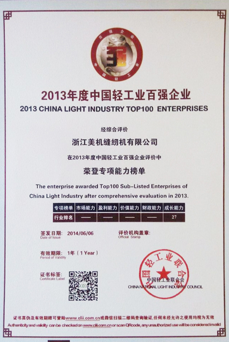 中国网赌十大正规网址荣登2013年度中国轻工业成长能力百强企业、电子商务先进企业榜单